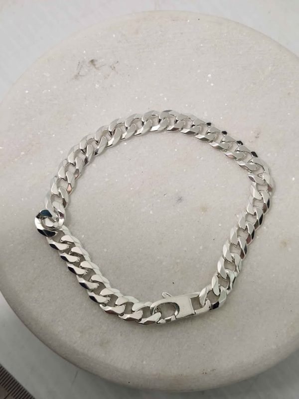 MENS 925CT SILVER BRACELET #GN369911 - Image 3