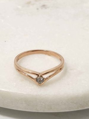 9CT ROSE GOLD RING (SIZE:Q) #GN384925