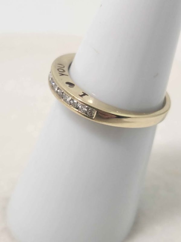 9CT YELLOW GOLD RING (SIZE:P) #GN382532 - Image 11