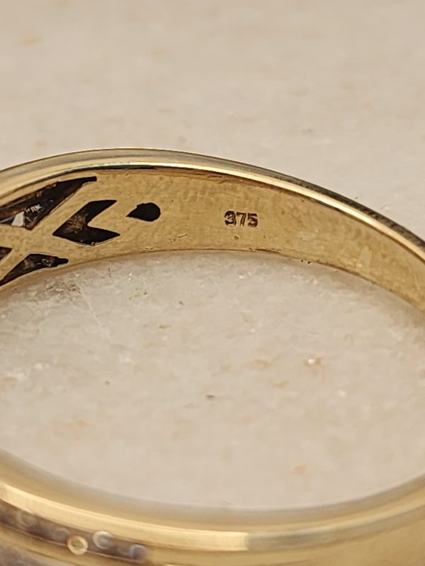 Ladies 9ct Yellow Gold Diamond Ring - IP378287-1 - Image 2