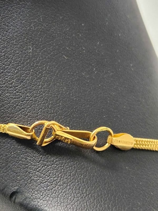 22CT YELLOW GOLD MESH NECKLACE #GN384536 - Image 16
