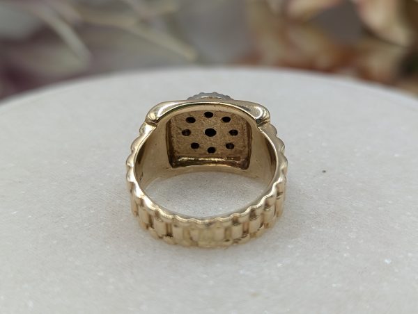 Men's 14CT Yellow Gold Diamond Cluster Ring (14.4gms) - BP331473 - Image 4