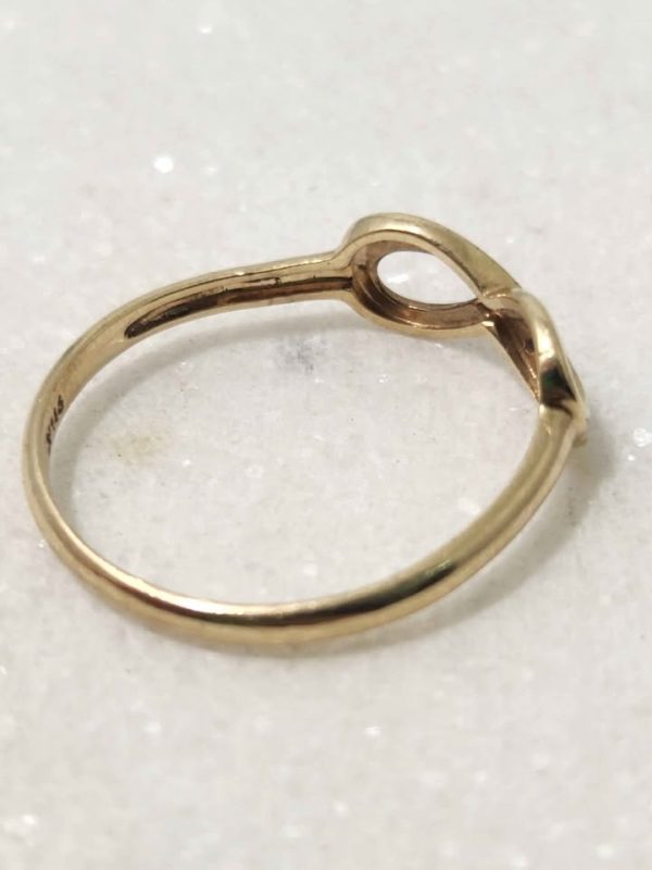 9CT YELLOW GOLD INFINITY RING #GN380018 - Image 12