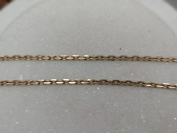 Ladies 9CT Yellow Gold Box Chain Necklace (9.8gms) - BP336288 - Image 2