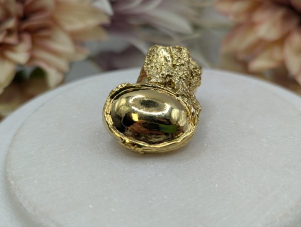 Ladies Yves Saint Laurent Gold Metal Dress Ring - BP385321-2 - Image 2