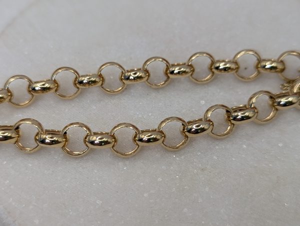 Ladies 9CT Yellow Gold Tree of Life Locket Belcher Chain Bracelet (14.75gms) - BP334802 - Image 4
