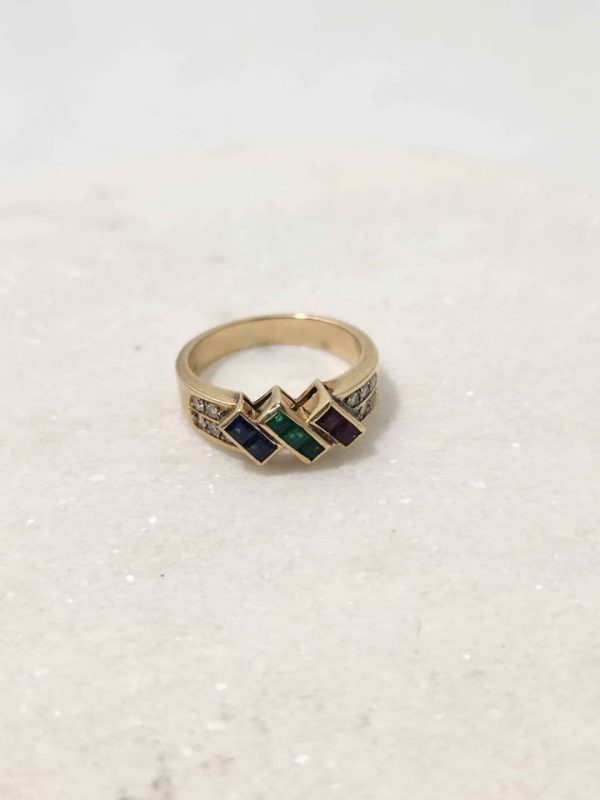 14CT YELLOW GOLD RING (SIZE:M) #GN381165 - Image 12