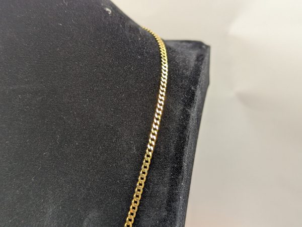 Unisex 9CT Yellow Gold Curblink Chain Necklace (8.9gms) - BP348723 - Image 6