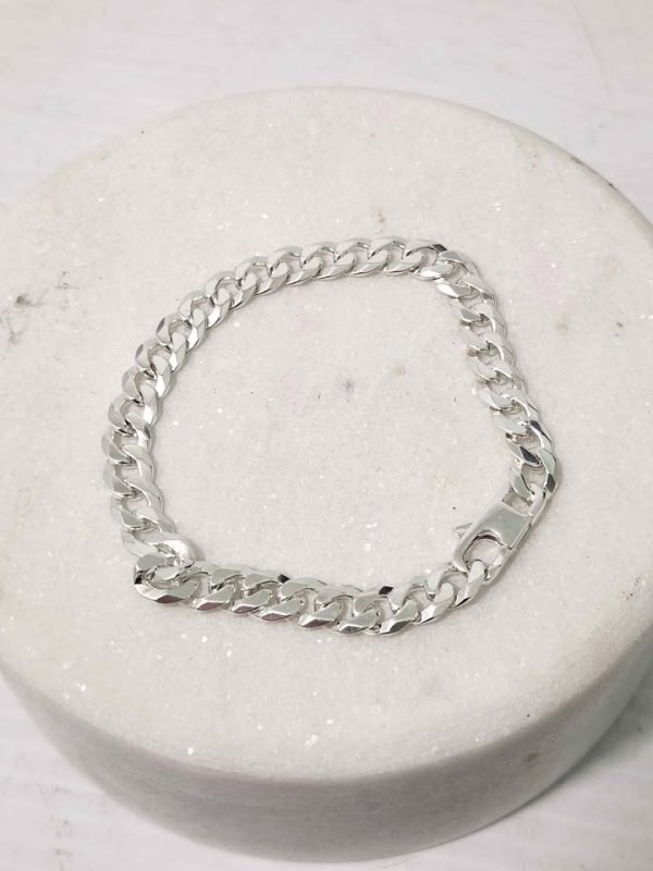 MENS 925CT SILVER BRACELET #GN369911 - Image 6
