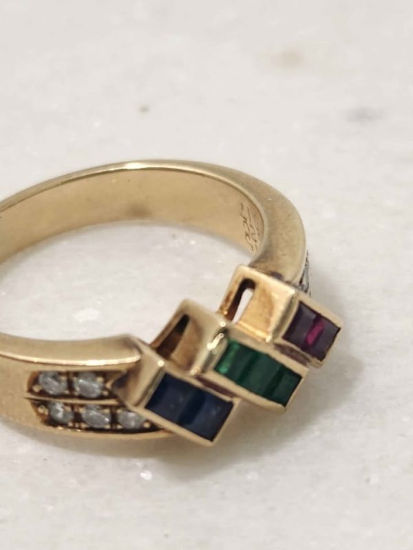 14CT YELLOW GOLD RING (SIZE:M) #GN381165 - Image 5