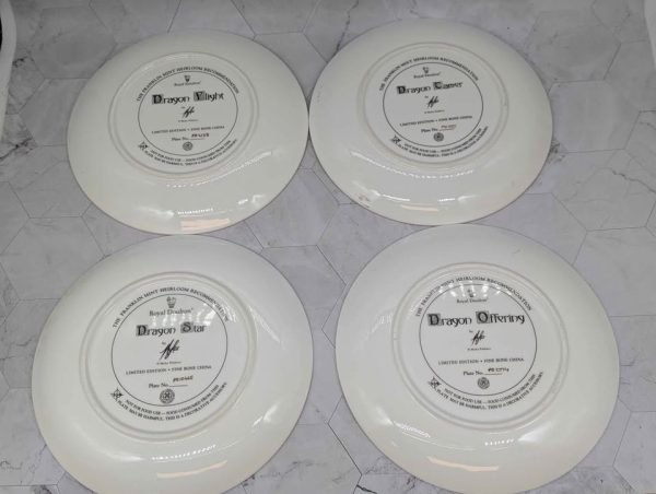 Royal Doulton 8 Pce Dragon/Wizard Fine Bone China Decorative Plates - BP374063 - Image 6