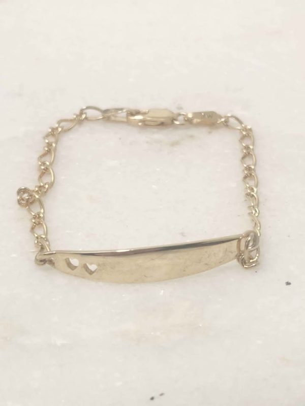 9CT YELLOW GOLD BABY BRACELET #GN382524 - Image 7
