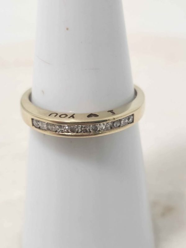 9CT YELLOW GOLD RING (SIZE:P) #GN382532 - Image 14