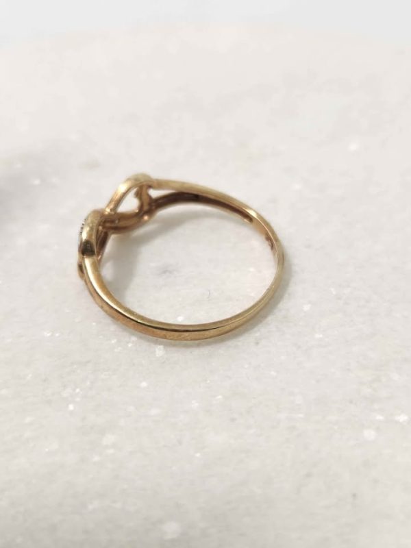 9CT YELLOW GOLD RING (SIZE:P) #GN379793 - Image 3