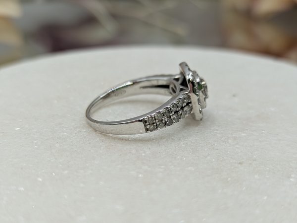 Ladies 18CT White Gold Halo Diamond Ring (5.5gms) - BP335486 - Image 3