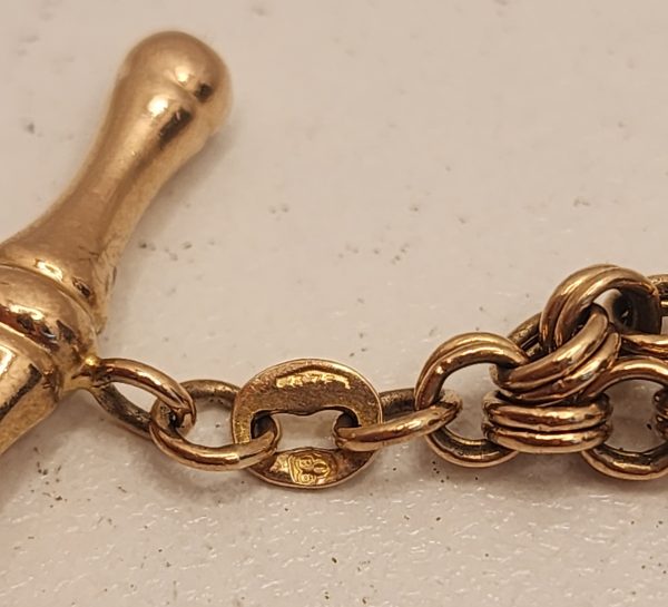 Ladies 9CT T-Bar Belcher Necklace - IP343781 - Image 7