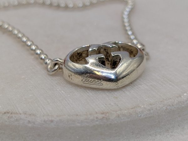 Ladies 925CT Silver Gucci 3 Pce Necklace, Bracelet and Earring Set (34.7gms) - BP384073 - Image 19