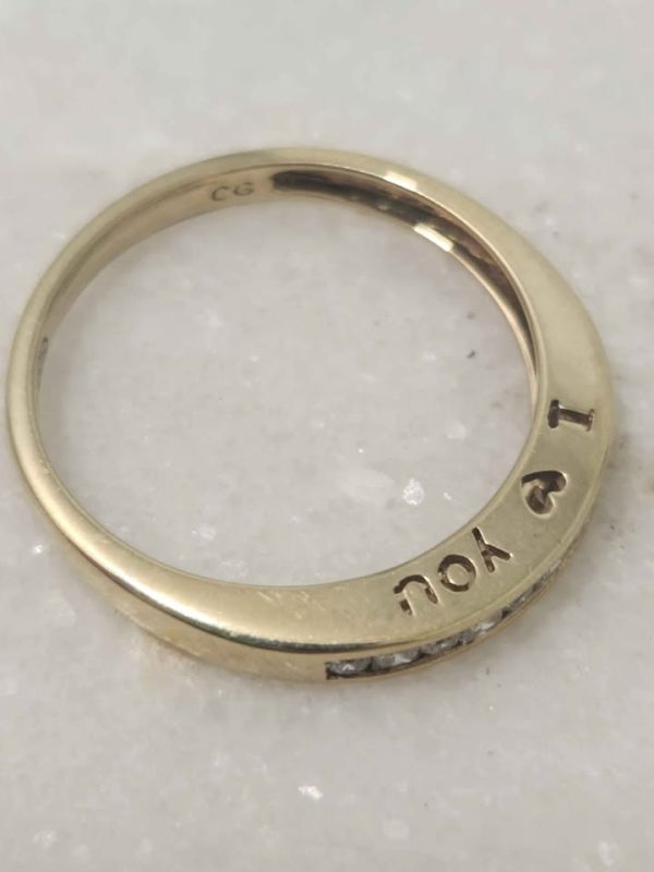 9CT YELLOW GOLD RING (SIZE:P) #GN382532 - Image 15