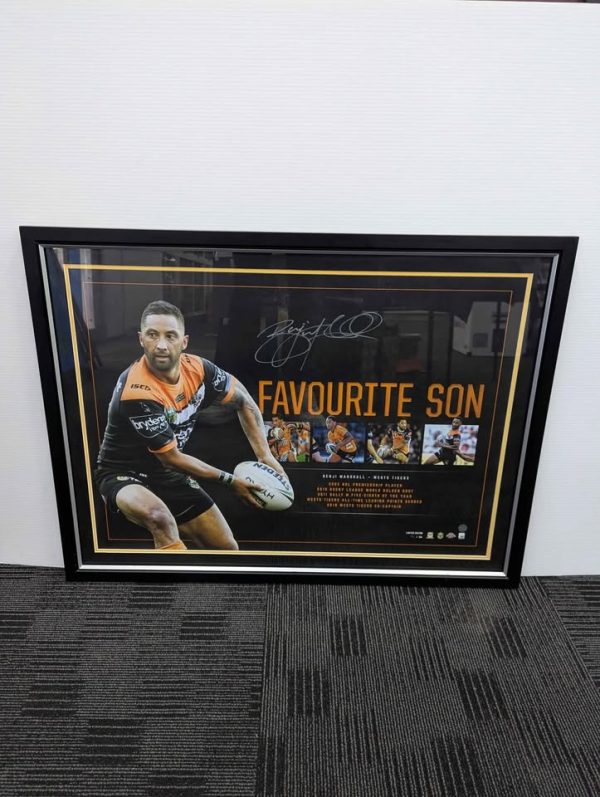 Benji Marshall 'Favourite Son' Framed Memorabilia(48/106) - BP360429