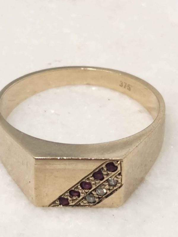 9CT YELLOW GOLD RING #GN381841 - Image 8