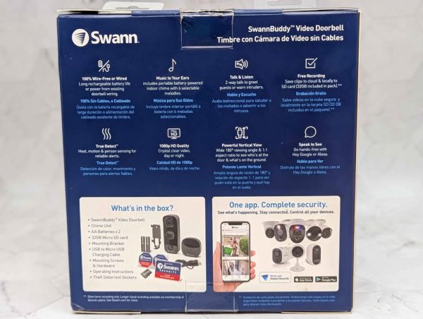 Swann SwannBuddy Wireless Video Doorbell - BP381293 - Image 2