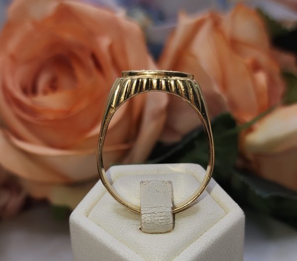 Men's 18K Yellow Gold Ring w/ Diamonds - IP381026 - Image 15