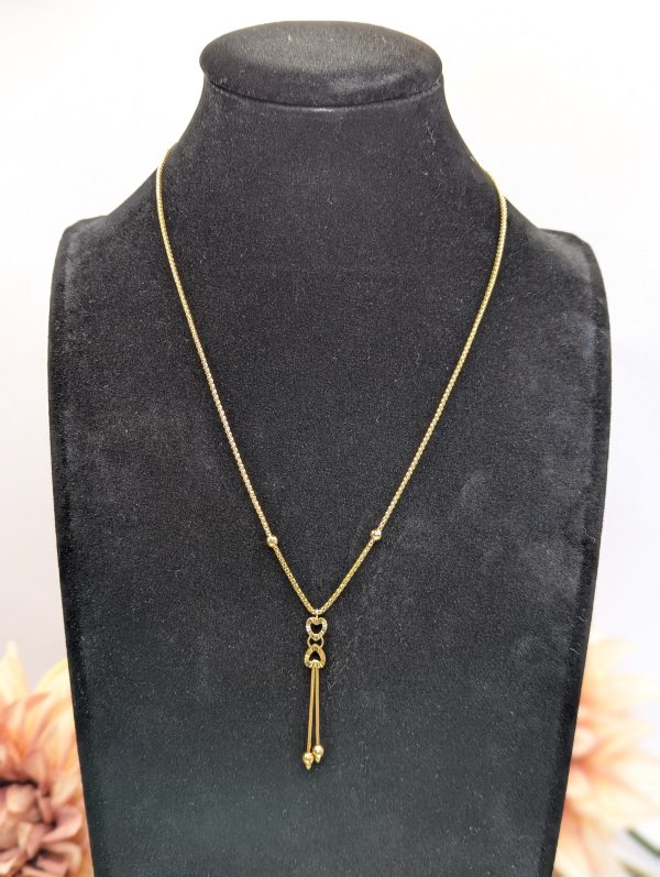 Lady's 17CT Yellow Gold Rope Chain Necklace (3.5gms) - BP349852