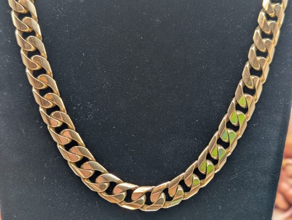 Men's 9CT Yellow Gold Curblink Chain Necklace (108.7gms) - BP349353 - Image 2