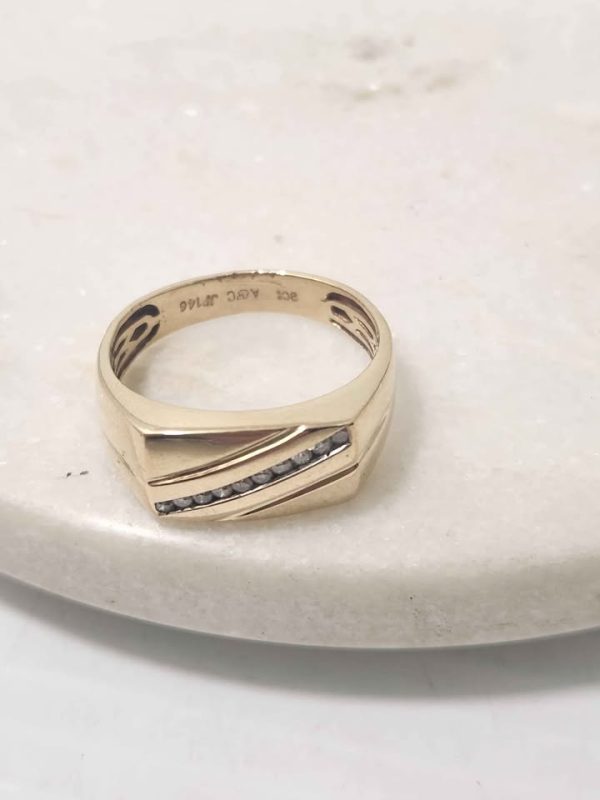 9CT YELLOW GOLD RING (SIZE:T) #GN384661 - Image 15