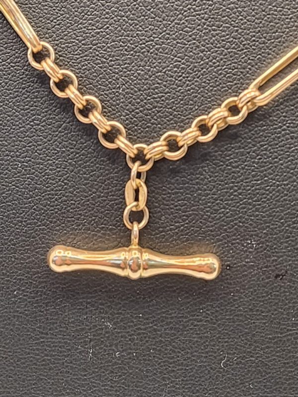 Ladies 9CT T-Bar Belcher Necklace - IP343781 - Image 11