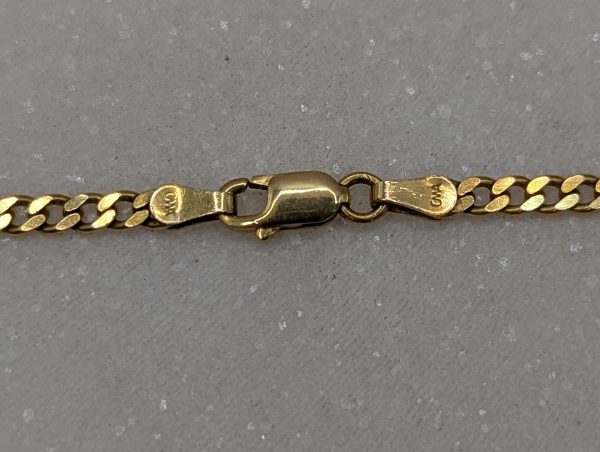 Unisex 9CT Yellow Gold Curblink Chain Necklace (8.9gms) - BP348723 - Image 5