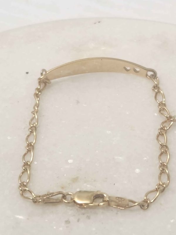 9CT YELLOW GOLD BABY BRACELET #GN382524 - Image 3
