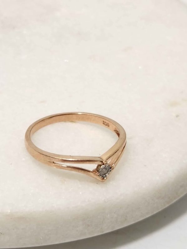 9CT ROSE GOLD RING (SIZE:Q) #GN384925 - Image 4