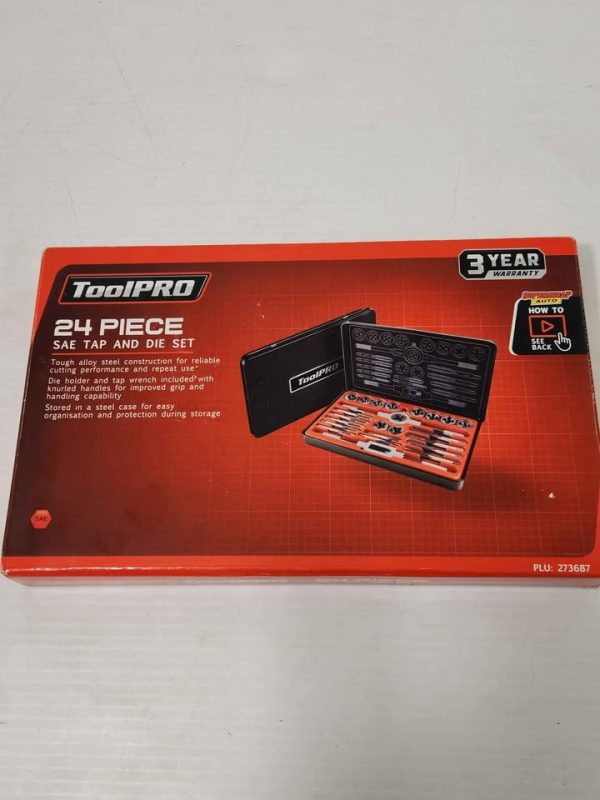 TOOLPRO TAP & DIE SET (24 PIECE SET) #GN384337 - Image 6