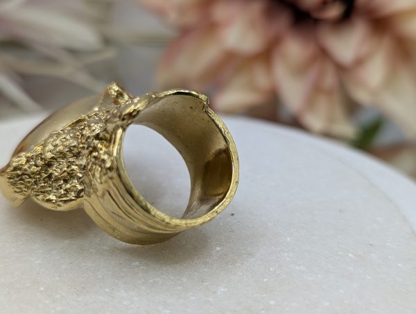 Ladies Yves Saint Laurent Gold Metal Dress Ring - BP385321-2 - Image 7