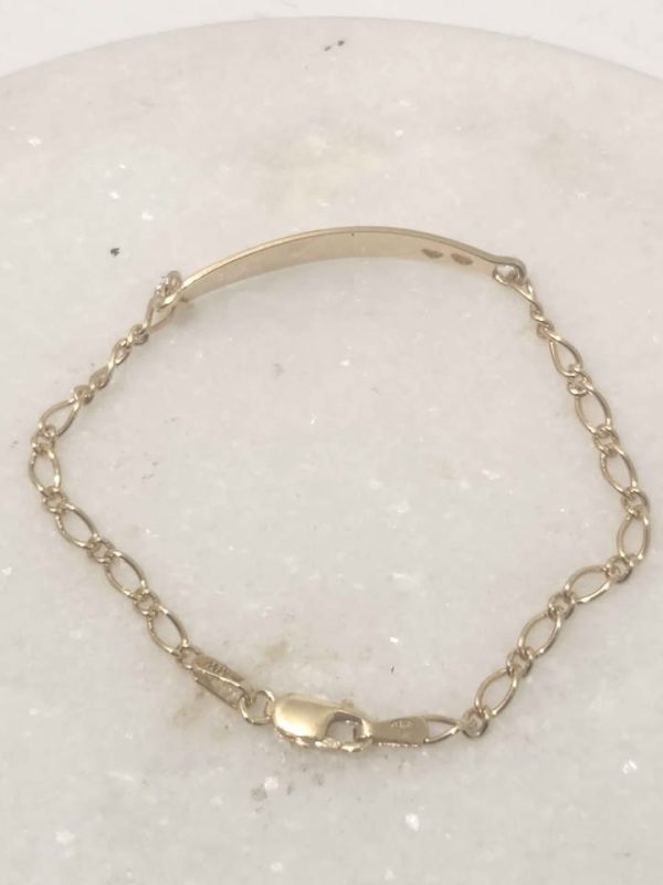 9CT YELLOW GOLD BABY BRACELET #GN382524 - Image 4