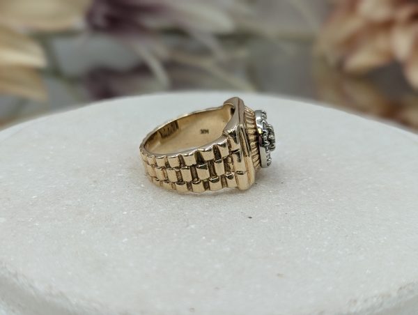 Men's 14CT Yellow Gold Diamond Cluster Ring (14.4gms) - BP331473 - Image 3