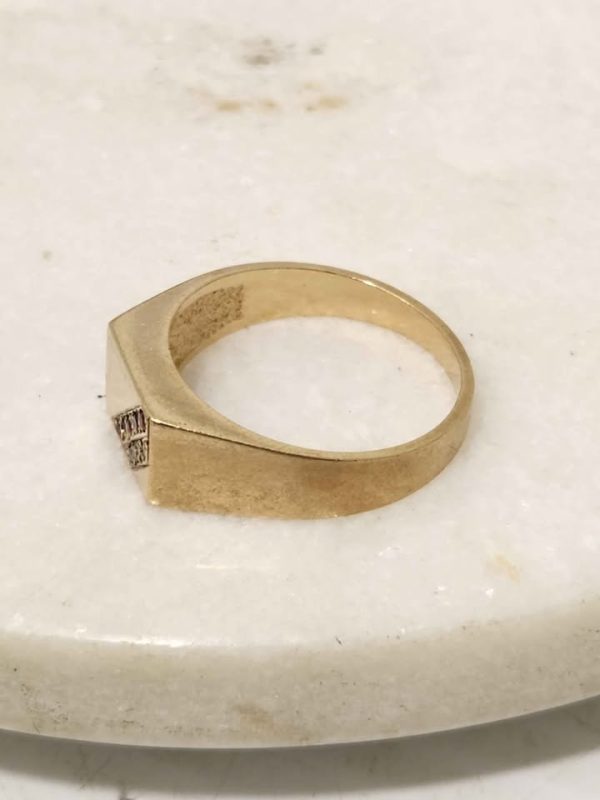 9CT YELLOW GOLD RING #GN381841 - Image 3