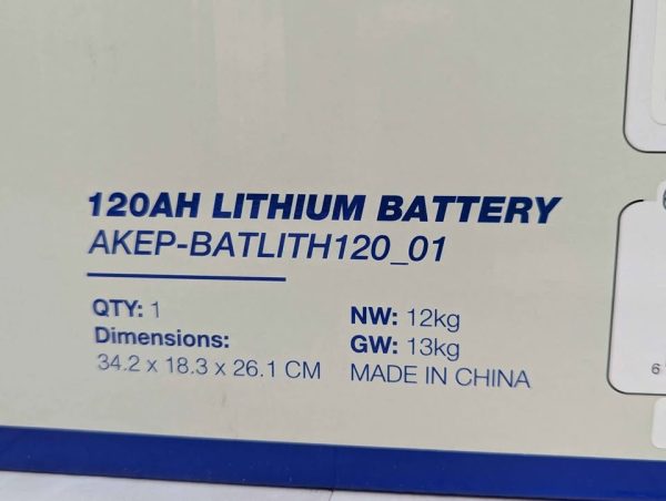 Sealed Kings 120Ah Lithium Battery (AKEP-BATLITH120_01) - BP384007 - Image 2