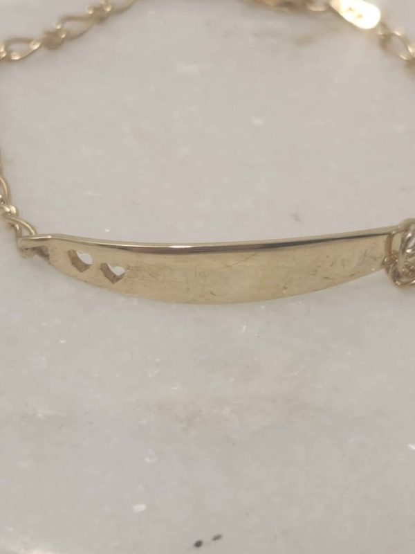 9CT YELLOW GOLD BABY BRACELET #GN382524 - Image 12