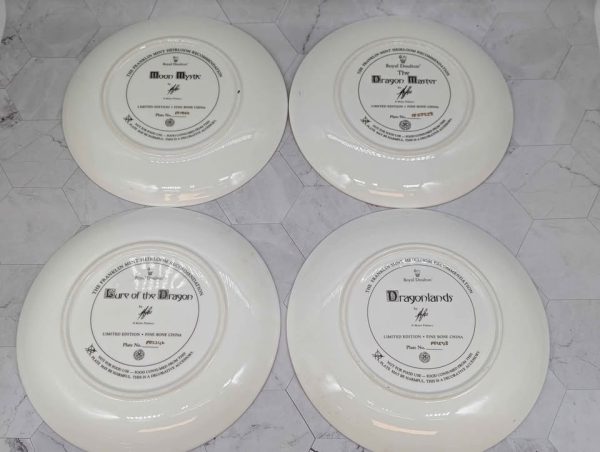 Royal Doulton 8 Pce Dragon/Wizard Fine Bone China Decorative Plates - BP374063 - Image 7