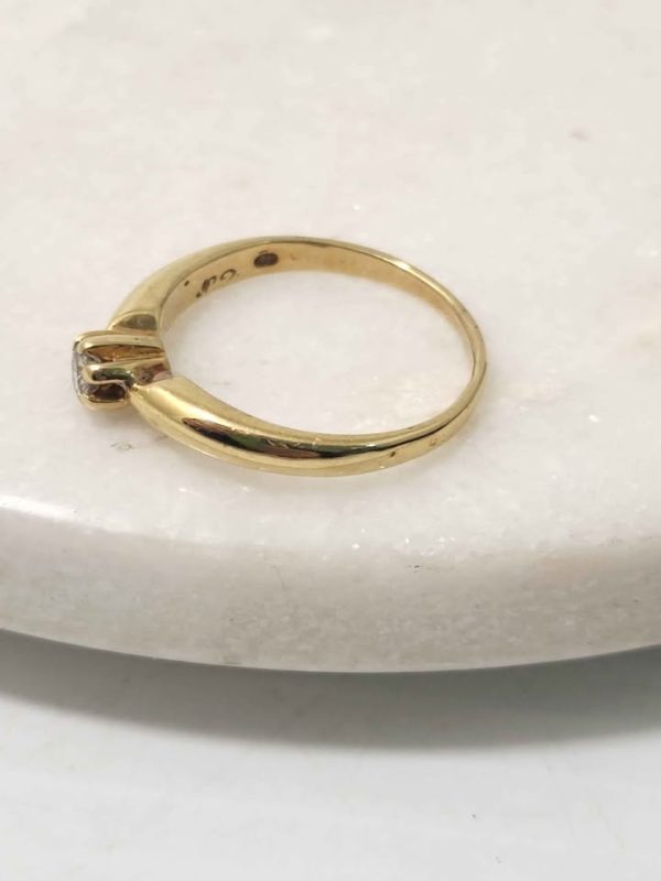 18CT YELLOW GOLD RING (SIZE:P) #GN384433 - Image 3