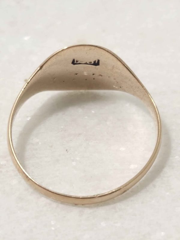 9CT YELLOW GOLD RING (SIZE:Q) #GN378536 - Image 4
