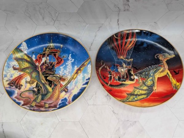 Royal Doulton 8 Pce Dragon/Wizard Fine Bone China Decorative Plates - BP374063 - Image 5