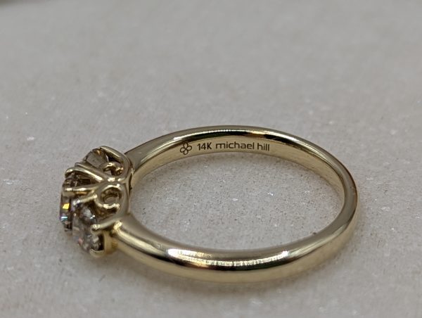 Ladies 14CT Yellow Gold Diamond Engagement Ring (3.5gms) - BP329743 - Image 6