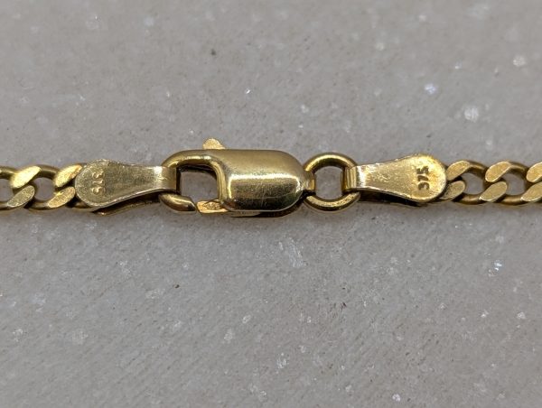 Unisex 9CT Yellow Gold Curblink Chain Necklace (8.9gms) - BP348723 - Image 4