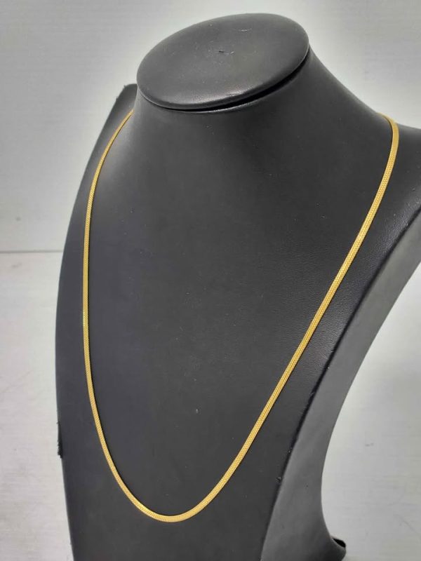 22CT YELLOW GOLD MESH NECKLACE #GN384536 - Image 12