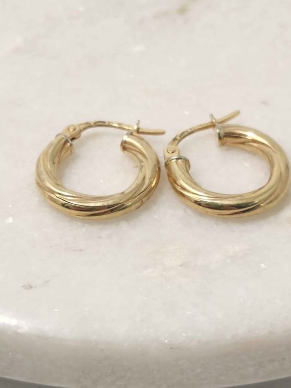 9CT YELLOW GOLD PAIRED EARRINGS #GN384426 - Image 7