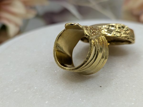 Ladies Yves Saint Laurent Gold Metal Dress Ring - BP385321-2 - Image 6