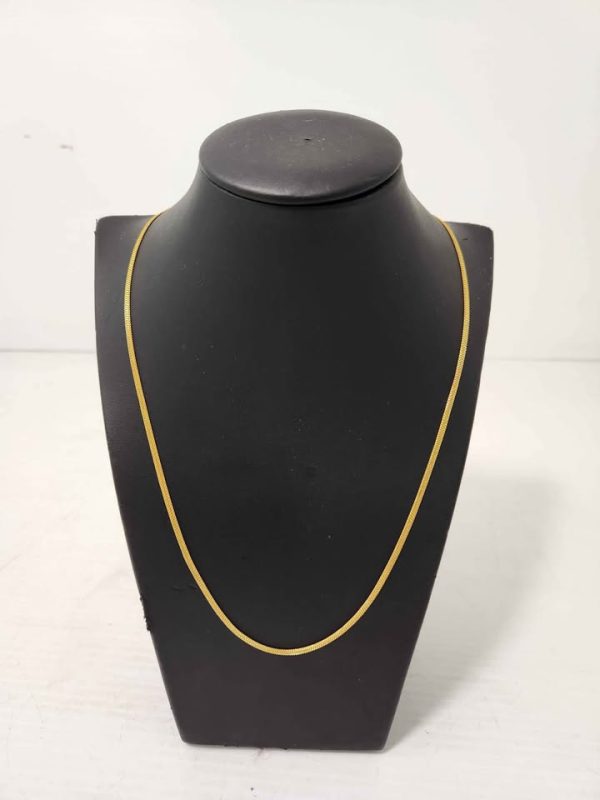 22CT YELLOW GOLD MESH NECKLACE #GN384536 - Image 11